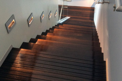 This is an example of a modern staircase in Cincinnati.