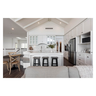 COASTAL HAMPTONS LUXE HOME | Stephanie & David - Beach Style - Kitchen ...