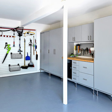 Fully Functional Garage With Slatwall System