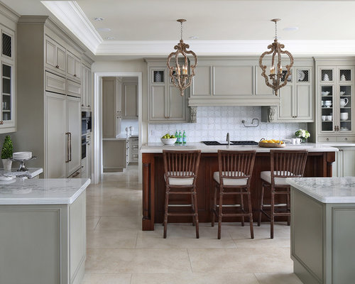 7,731 Traditional Kitchen with Beige Cabinets Design Ideas & Remodel ...