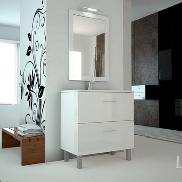 high gloss vanities