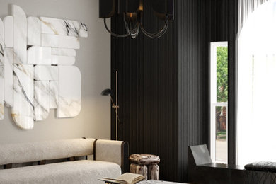 Living room - contemporary living room idea in Dallas