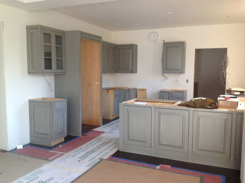 Room color for gray kitchen cabinets