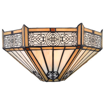 Tiffany Wall Light Fixture Stained Glass Sconce