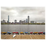 Sadkowski Photography Collection - Artwork, Boats at Rest, Sadkowski Boston Collection - A view from the Cambridge side of the Boston Skyline.    Printed to order, on archival enhanced mattes or premium luster paper with archival ink.  Image measures 24 x 30 including 2 inch border all around.  Shipped in protective tube. Shipping included. Image signed by the artist.  Larger sizes available.  From the exclusive Sadkowski Photography Collection, where every image looks like a painting.
