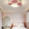 Cute Cat Paw Shaped LED Ceiling Light for Bedroom, Kids Room, Dia11.8xh1.8", Cool Light
