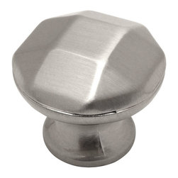 Cosmas - Cosmas 4562SN Satin Nickel Cabinet Round Knob, 1-1/4" Diameter, Set of 10 - Cabinet And Drawer Knobs