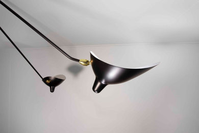 Serge Mouille Five Arm Ceiling Lamp