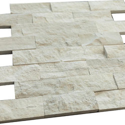 Grey Wooden Look Subway Pattern Stone Tile Mosaics Collection - Home Accessories & Decor