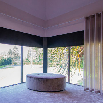 Luxury Bedroom with Curtains and Blackout Blinds