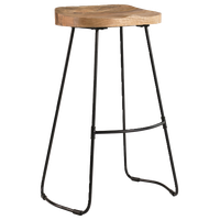 Rombass Saddle Seat Stool, Natural, 30''