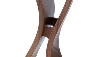 Tara - curved wooden side table