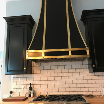 Custom Black Range Hood