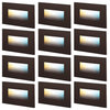 12-Pack Dimmable 120V LED Step Lights, 150LM 3.5W Stair Lights