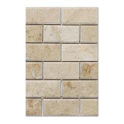 2x4 Cappuccino Marble Polished Mosaic Bevelled - Home Accessories & Decor