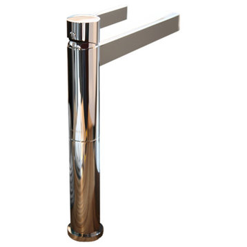 Caso Bathroom Faucet, Polished Nickel, Without pop-up drain