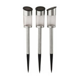 LED solar ground spike light Moni, set of 3