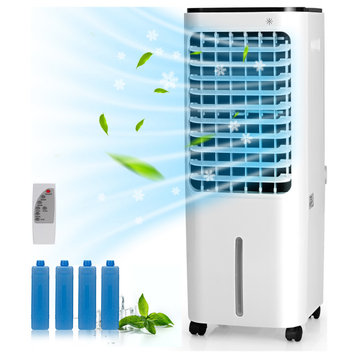 Costway 4-in-1 Portable Evaporative Air Cooler 12L Water Tank 4 Ice Boxes