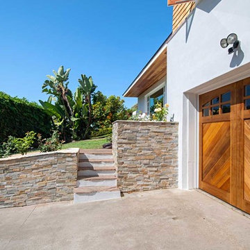 Point Loma Stacked Stone Front Yard Renovation
