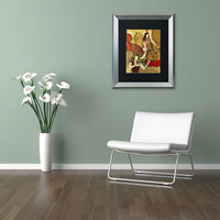 Joarez 'Two Friends' Framed Art, Silver Frame, 11"x14", Black Matte