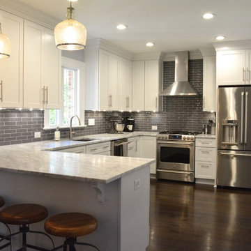 Gorgeous Gray & White Kitchen
