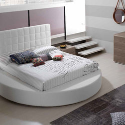 Round Italian Platform Bed Tondo by SPAR | Made in Italy - Platform Beds