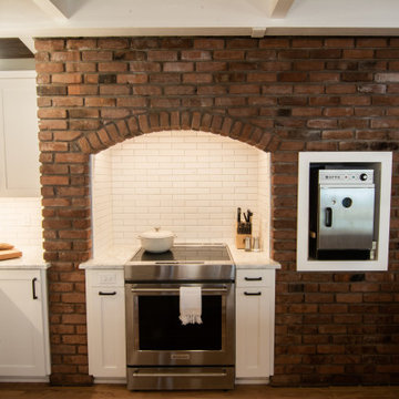 Charming Exposed Brick Kitchen