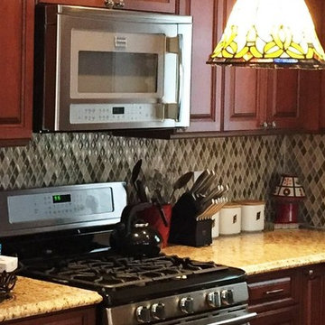 Harlequin Glass Backsplash