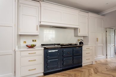 This is an example of a contemporary kitchen in Hertfordshire.