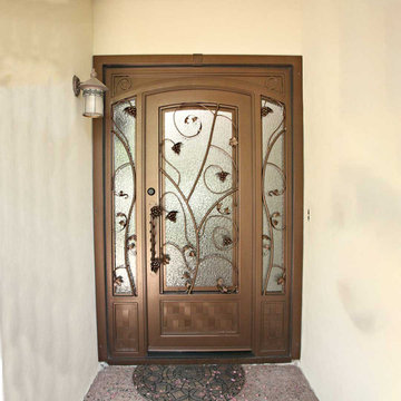 Vineyard Iron Entry Door