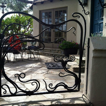 Front entry gate.