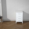 Virtu USA Dior 18" Modern Side Cabinet, White