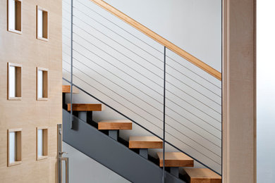 Trendy staircase photo in San Diego