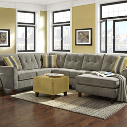 Sydney Grey Sectional - Sectional Sofas