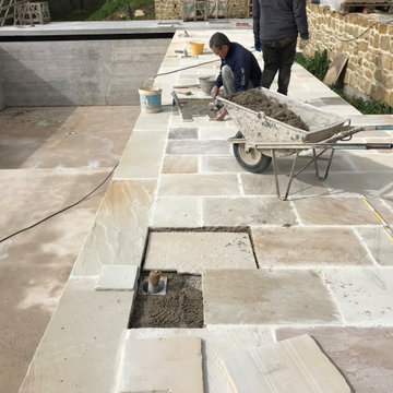 solarium paving stone - quartzite