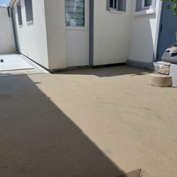 Création d'une terrasse carrelé