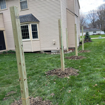 Shadowbox Privacy Fence Installation in Avon Lake, Ohio