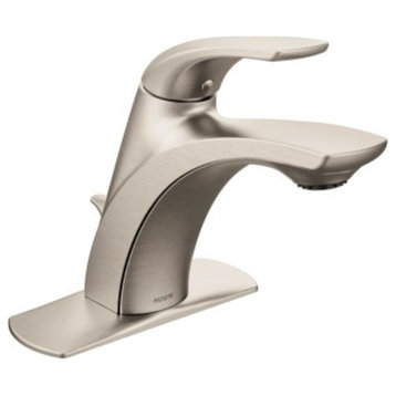 Moen L84533 Single Handle 1 Hole Bathroom Faucet - Spot Resistant Brushed