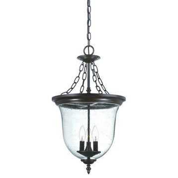 Acclaim Belle 3-Light Outdoor Hanging Lantern 9316ABZ - Architectural Bronze