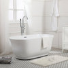 Elegant BT10259GW 59"Soaking Bathtub, Glossy White