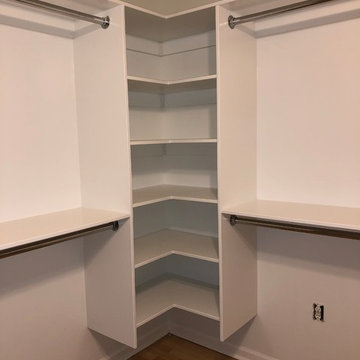 Custom Shoe and Boot Storage - Master Closet
