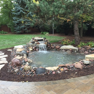 Patio, Fire Pit, and Pond