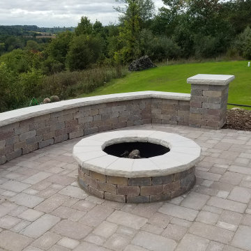 Firepit & Patio overlooking the hillside