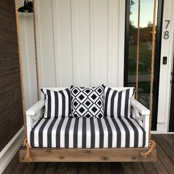 Rustic porch swing bed cushions