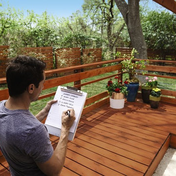 Beautifuly Stained Deck, Completed with Flood Wood Care