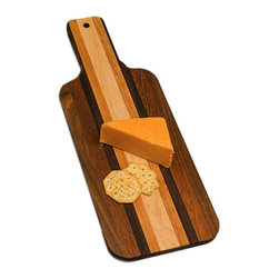 Oshkosh Designs - Solid Hardwood Cheese Server - Cheese Boards And Platters