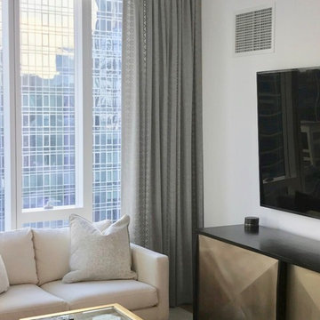 Pinch Pleat Stationary Panels