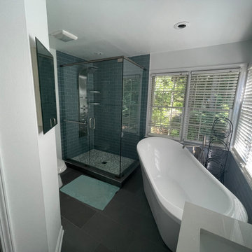 Glassy Modern Bathroom Renovation