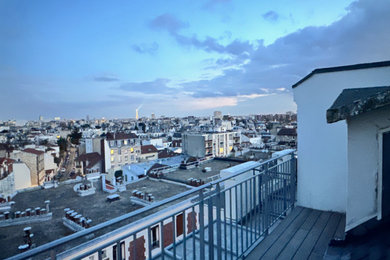 Exemple d'une maison chic.