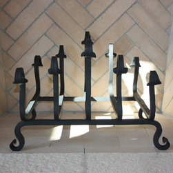ACC-013 Custom Iron Fireplace Basket - Home Decor